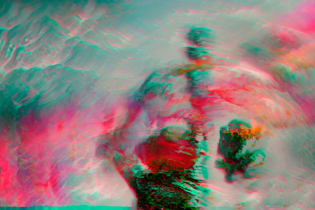 Abstraktes Bild mit Nebel und Lichteffekten – symbolisiert Kreativität, Tiefe und emotionale Texte
